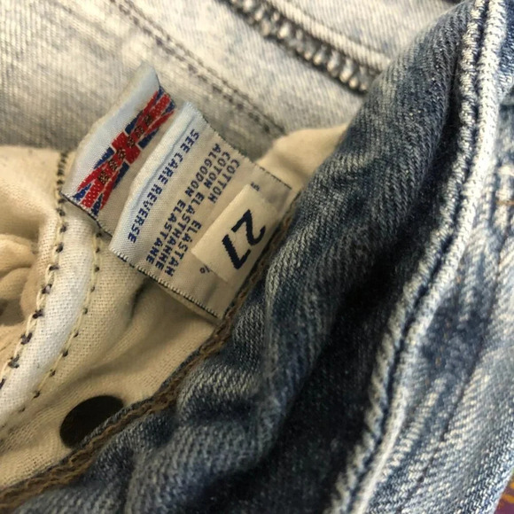3/$25 ❥ Hudson Size 27 Skinny Mid-Rise Distressed Medium Mid Wash Blue Jeans - Picture 11 of 13